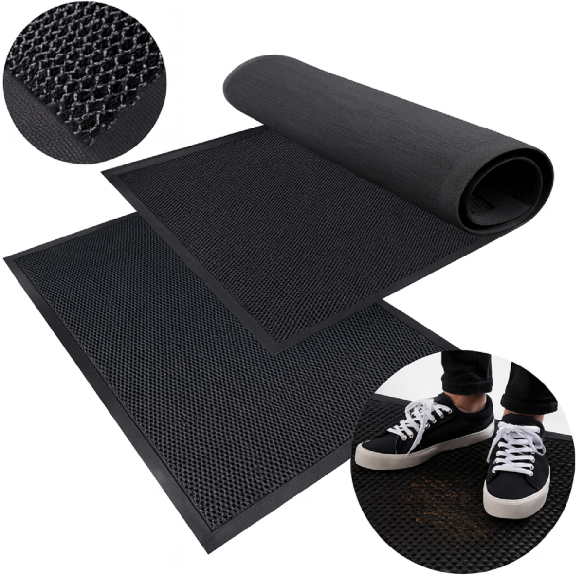 Špeciálna kvalitná vstupná rohožka pred dvere 90 x 60 cm